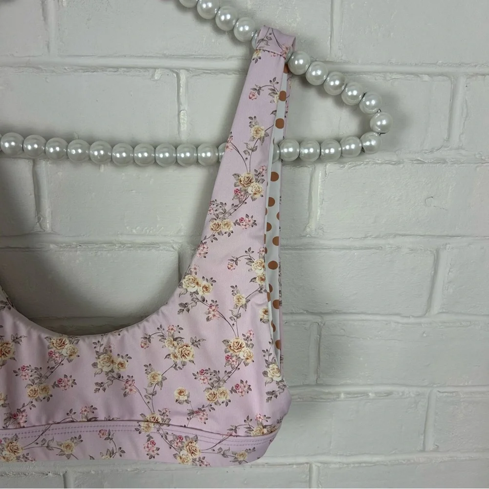 Dippin’ Daisy’s Golden Rose Floral Festival Bikini Top